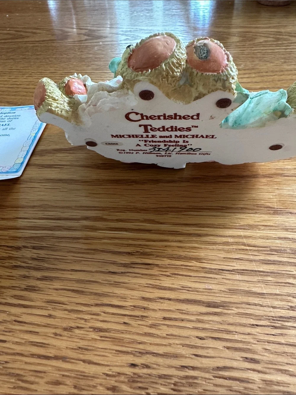 Cherished Teddies Twin Bear Figurines Michelle and Michael